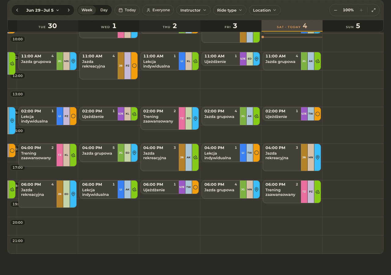 preview · Schedule