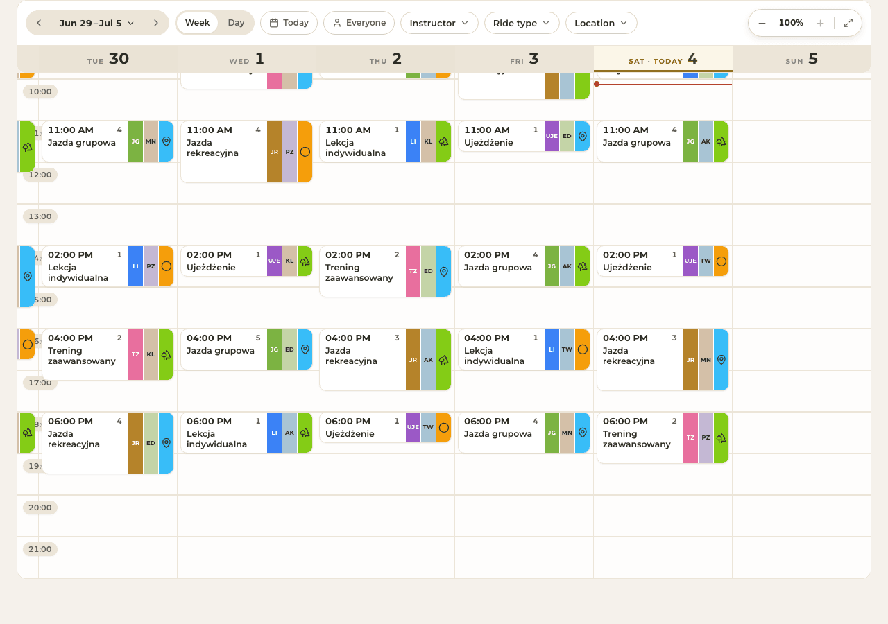 preview · Schedule