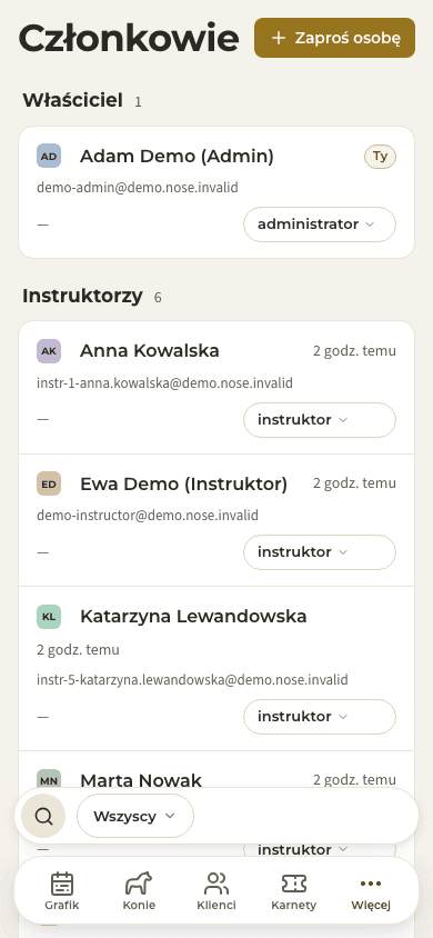 podgląd · Dostęp